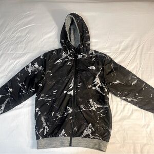 The North Face Black and White Patterned Reversible Jacket